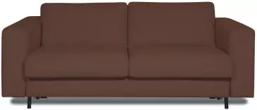 Brązowa sofa rozkładana Scandic Vika