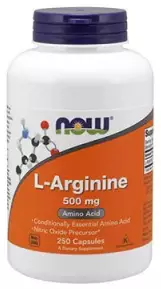 NOW L-Arginine 500mg - 250vcapsBoostery Azotowe