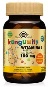 SOLGAR Kanguwity Witamina C 100mg - 90vchewablesWitaminy i minerały > Multiwitaminy - zestaw witamin i minerałów