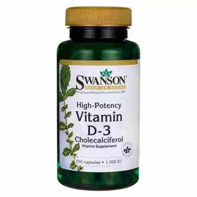 SWANSON Vitamin D-3 1000IU - 250caps
